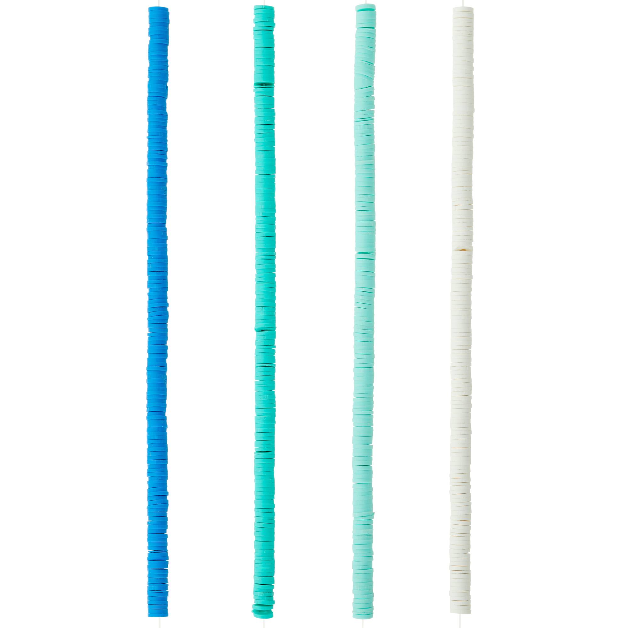Turquoise Clay Spacer Heishi Beads, 6mm by Bead Landing™